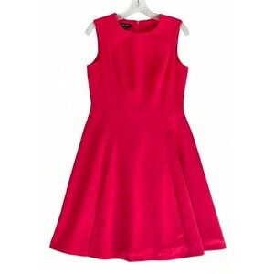 Modcloth Ivy + Blu Women's A-Line Cocktail Dress Lined Sleeveless Size 4 Red